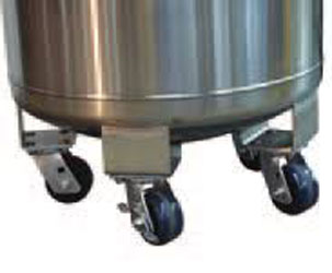 Dura-Cyl 230-Liter Liquid Nitrogen (LN2) Supply Tank with Round Caster ...