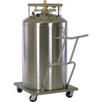 230-Liter Liquid Nitrogen LN2 Supply Tank with Casters
