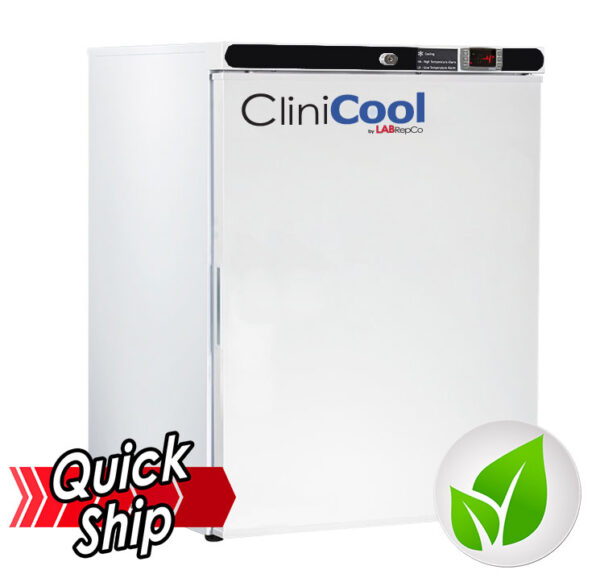 CliniCool© Silver Series 4 Cu. Ft. Undercounter Medical-Grade Vaccine Freezer -20°C Freestanding Manual Defrost