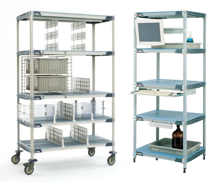 Industrial Plastic ShelvingToughest shelving in the industry