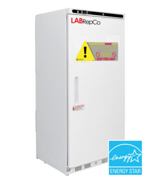 LabRepCo model LHP-17-FX Futura Silver Series Hazardous Location (Explosion Proof) 17 Cu. Ft. Freezer with Manual Defrost cycle and energy star certification