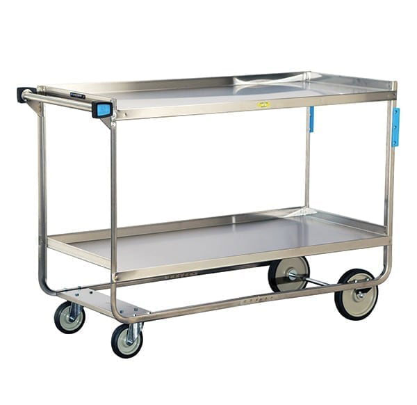 Lakeside 758 Heavy Duty Utility Cart with 2 Shelves | 700 lbs Capacity