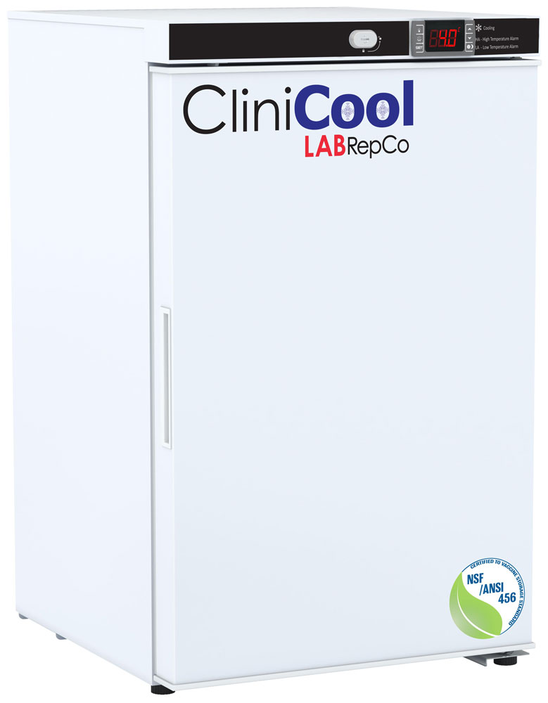 1 Cu. Ft. Solid Door Countertop NSF Certified Vaccine Refrigerator