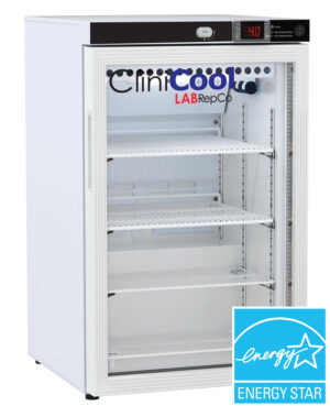 labrepco clinicool series nsf certified undercounter medical vaccine refrigerator with a glass door energy star certified