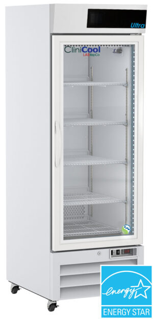 labrepco CliniCool© Silver Series 23 Cu. Ft. NSF Certified Pharmacy/Vaccine Refrigerator with a Glass Door and energy star certification