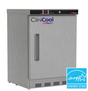 LabRepCo CliniCool Series 4.2 Cu. Ft. Undercounter NSF Certified Pharmacy/Vaccine Freezer Stainless Steel freezer with energy star certification