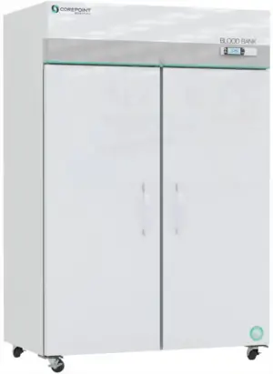 Corepoint Scientific Blood Bank Refrigerator | 49 Cu. Ft. | Solid Double Doors