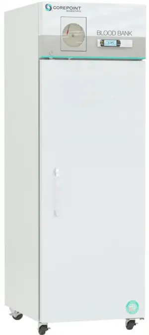 Corepoint Scientific Blood Bank Refrigerator w/ Chart Recorder | 23 Cu. Ft. | Solid Door