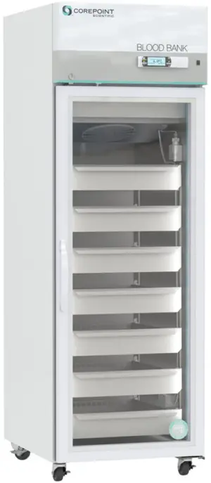 Corepoint Scientific Blood Bank Refrigerator | 23 Cu. Ft. | Glass Door