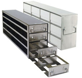 Upright Freezer Racks for 2" Boxes