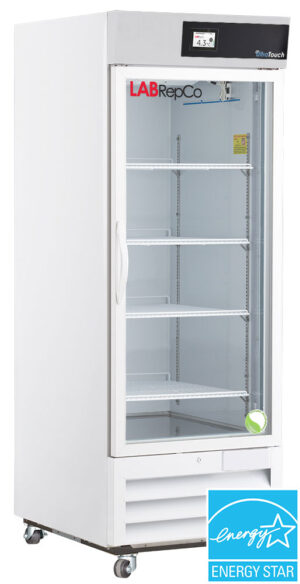 labrepco brand model LHT-HC-26G Ultra Touch Series 26 Cu. Ft. Laboratory Refrigerator with a Hinged Glass Door and energy star certification
