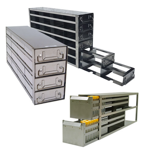 Laboratory Freezer Racks | Upright & Vertical Racks | Freezer Storage