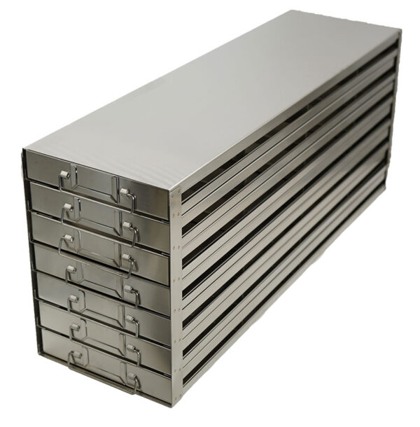 Upright Freezer Drawer Rack for 100Place Slide Boxes 4 Deep x 7 High