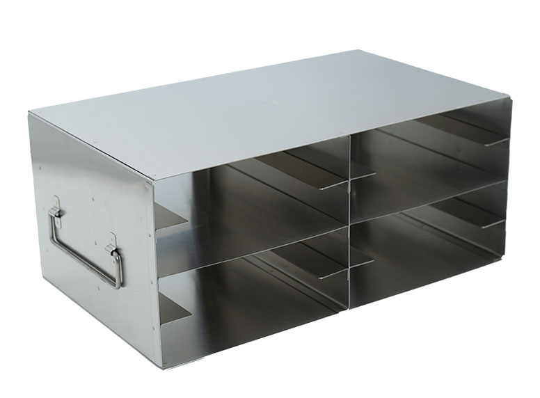 Upright Freezer Rack for 100Place Slide Boxes 2 Deep x 4 High 8 Boxes Total LabRepCo, LLC