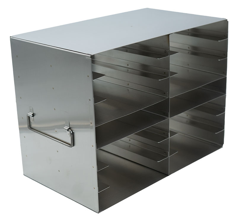 Upright Freezer Rack for 100Place Slide Boxes 2 Deep x 7 High 14 Boxes Total LabRepCo, LLC