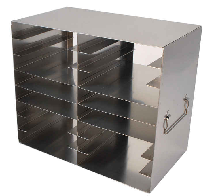 Upright Freezer Rack for 100Place Slide Boxes 2 Deep x 8 High 16 Boxes Total LabRepCo, LLC