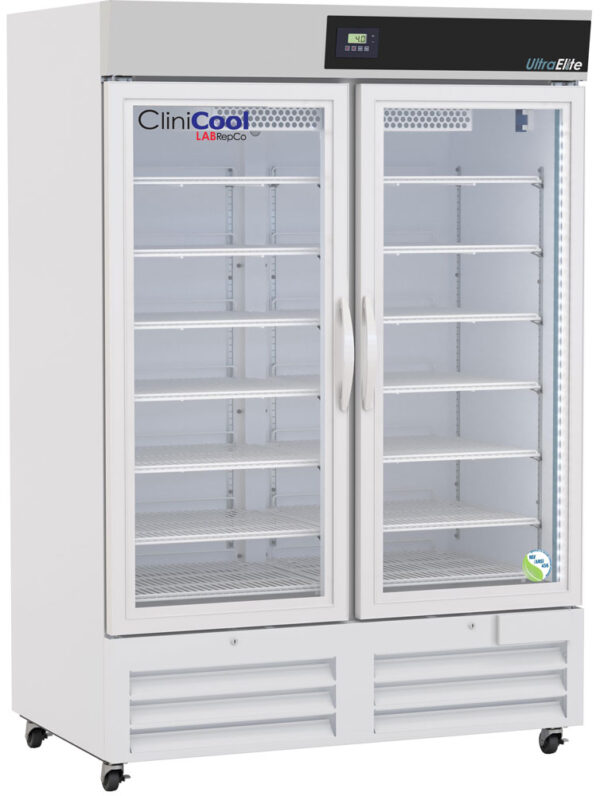 CliniCool Ultra Elite Series 49 Cu. Ft. NSF Certified Pharmacy Vaccine Refrigerator hinged glass doors