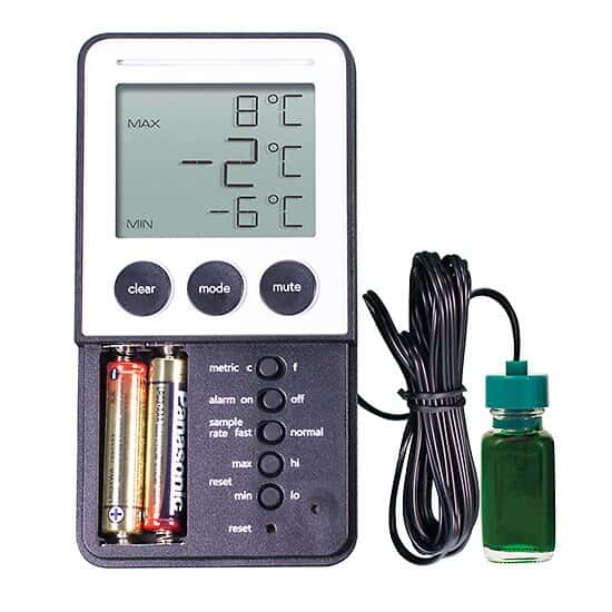 Water Bath MIN-MAX Alarm Digital Bottle Thermometer - NIST Certified