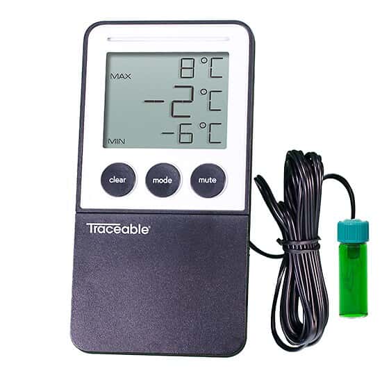 Refrigerator Thermometer Digital LCD Freezer Temperature Monitor High Low  Alarm