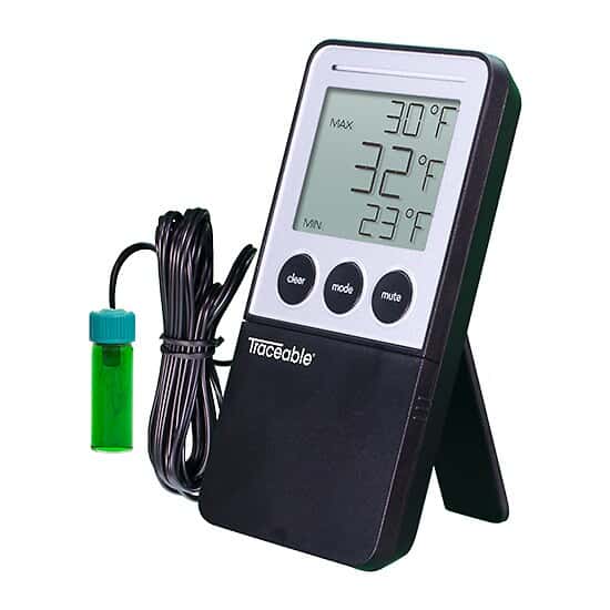 Control Company 4548 Traceable® Jumbo Refrigerator/Freezer Thermometer with  Bottle Probe - CON4548 - General Laboratory Supply