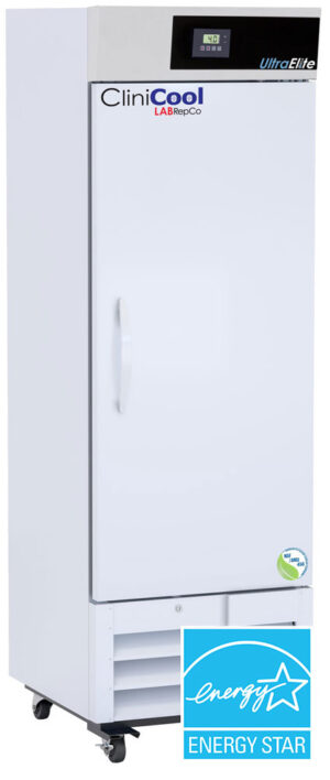 labrepco clinicool ultra elite series solid door nsf certified medical grade refrigerator with 16 cubic foot capacity and energy star certification
