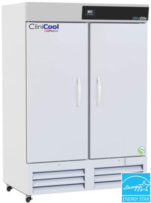 LabRepCo brand CliniCool© Ultra Elite Series 49 Cu. Ft. NSF Certified Pharmacy/Vaccine Refrigerator with Solid Doors and energy star certification