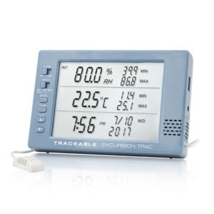 6550 Traceable Thermohygrometer with Clock
