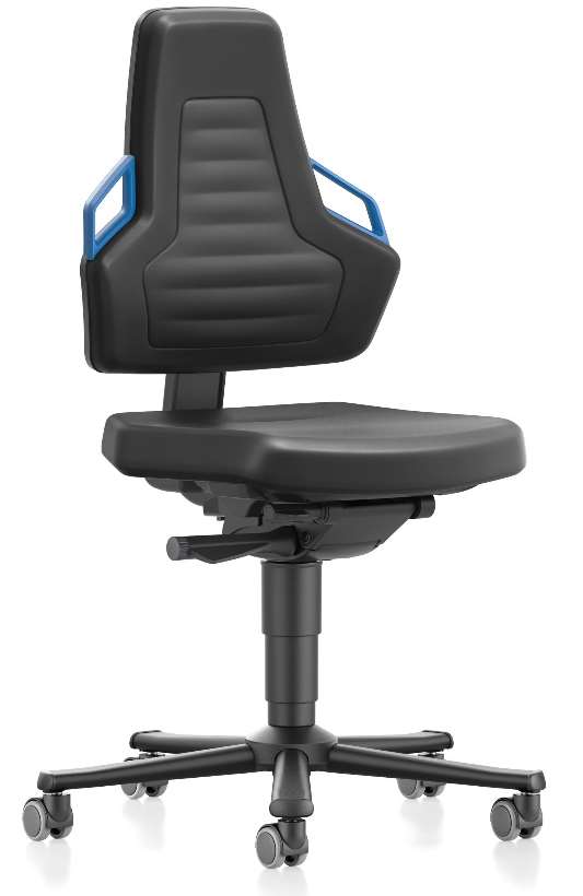 Nexxit Standard Armless DeskHeight Chair with Freewheeling Casters