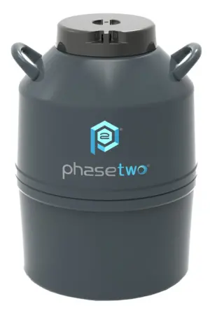 Phasetwo 35L Cyrogenic Canister LN2 Freezers with 6 Canisters