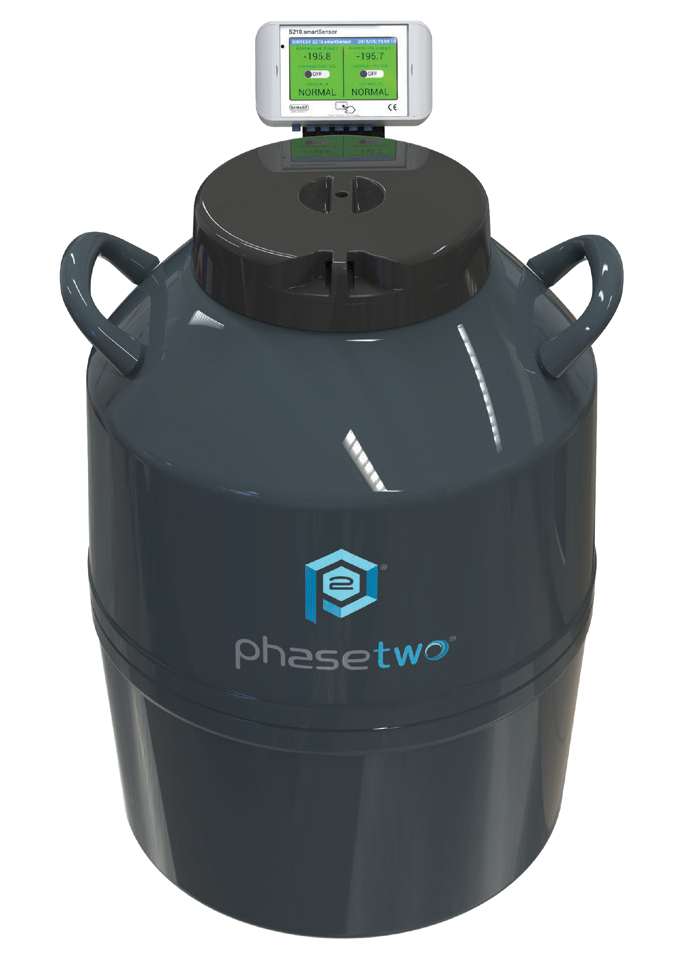 Phasetwo CCF35V-6 Cryogenic Canister LN2 Freezer with 6 Canisters