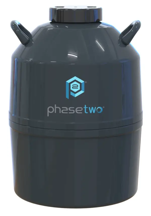 Phasetwo D Series Liquid Nitrogen Dewars 35 liters
