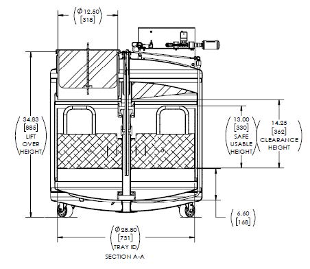 MVE HE 800 C Compact LN2 Freezer | 5,680 x 2.0 ml vials